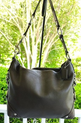 Coach Vintage MEDIUM F15251 Carly Chocolate Brown Leather Shoulder