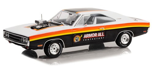 GREENLIGHT,DODGE Charger 1970 ARMOR ALL, 1/18, GREEN19123