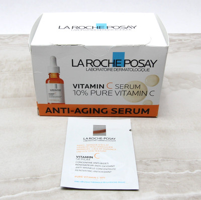 La Roche Posay 10% Pure Vitamin C Serum 25 Packs of 0.05 oz Each Exp. 05/2027