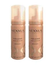 2 Nexxus Volume Medium Hold Light & Airy Mousse 2 oz Travel