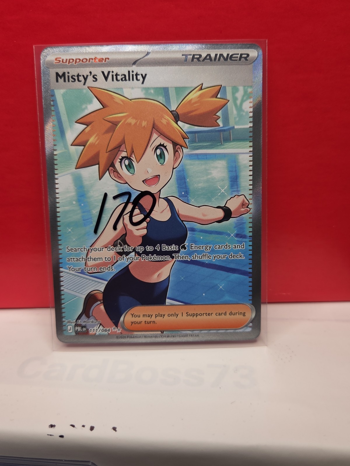 ❤️ Misty's Vitality 111/084 Me05: Pitch Black Holo