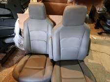 Pair Of Ford Econoline Van Box Truck E Series Gray Vinyl Seats Oem New Takeout