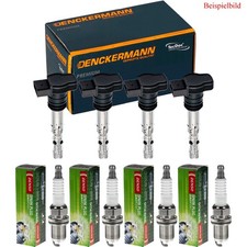 4x DENCKERMANN Zündspule + DENSO Zündkerze für Hyundai i20 Coupe GB 1.2 KIA