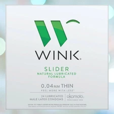 Okamoto Wink Slider Condoms | 24-Pack