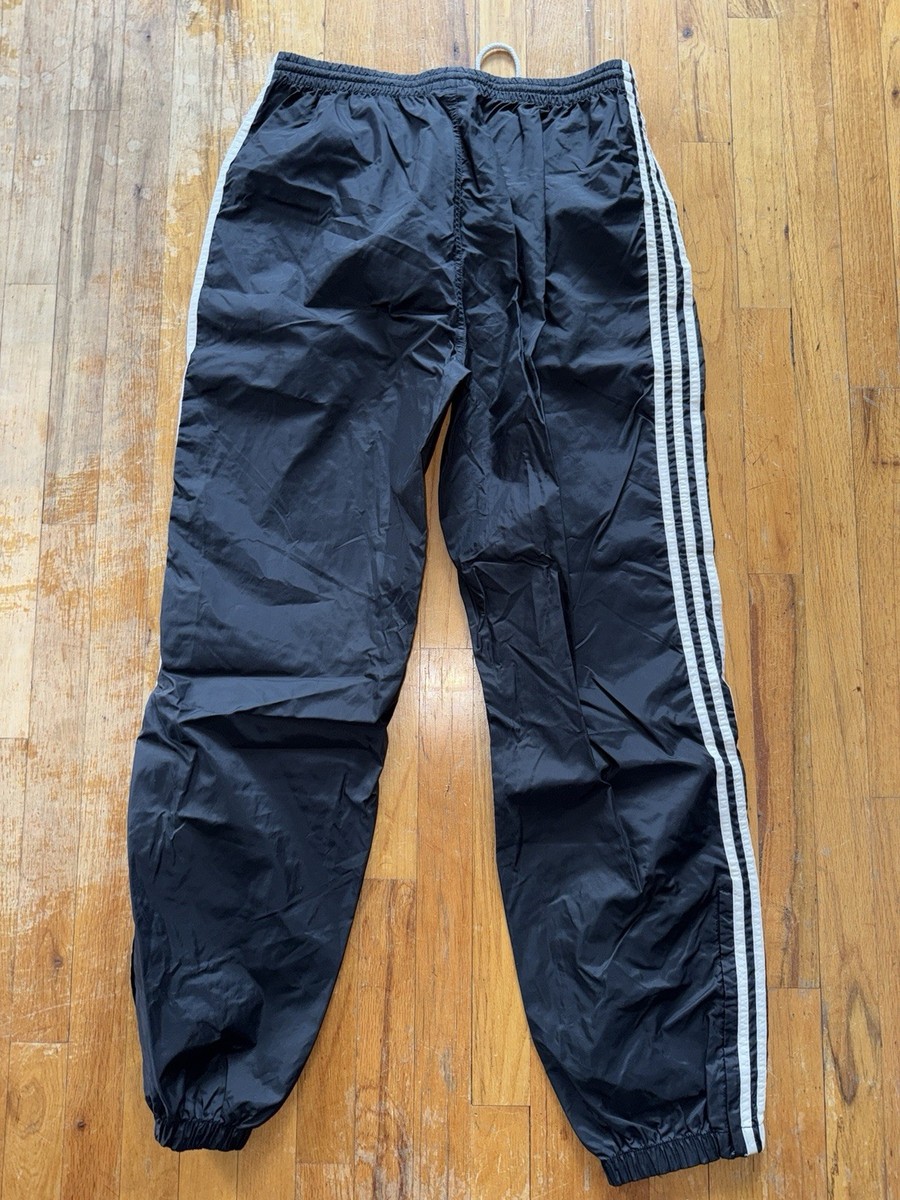 Vintage Adidas Nylon Pants Track Men's XL 80s Sweatpants Satin