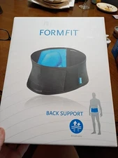 Form fit Back Support Brace with Air Compression System XL black and blue New