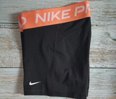 Nike Pro Dri Fit Compression Shorts Women's Black/ LT mango