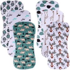 6 Pack Cotton Baby Burp Cloths Extra Absorbent Soft for Baby Boys and Girls