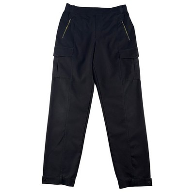 Athleta 12 Tall Endless High Rise Cargo Pant Tapered Adjustable Snap Cuff Black