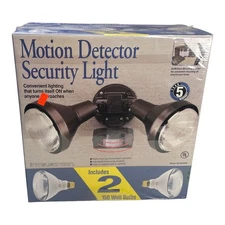 INTELECTRON Motion Detector With Security Lights Model BC8009RB