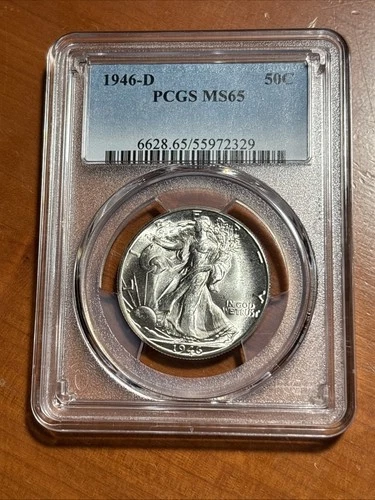 1946-D 50 C Walking Liberty Half Dollar - PCGS MS65