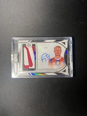 2024-25 Topps Dynasty UCL Bastian Schweinsteiger Patch Auto /5 Black Match-worn