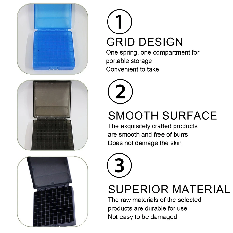 9mm Plastic Ammo Box - 100 Rnd Capacity, Flip-Top Lid for Range/Hunting - Image 4 of 4