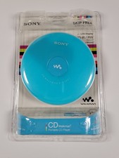 Factory Sealed Sony Walkman Silver Model D-EJ001 Blue CD Player