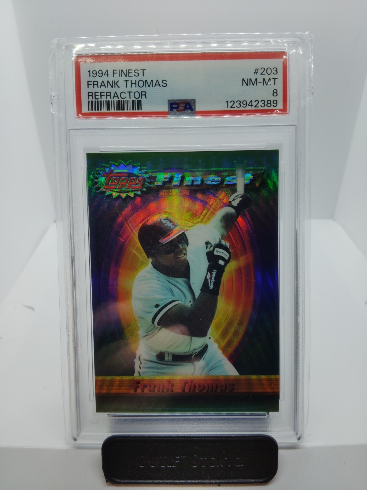 Frank Thomas 1994 Topps Finest Refractor PSA 8 #203