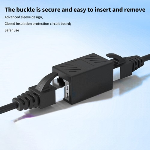 RJ45 Connector Network Extender Female To Female Ethernet Adapter Gigabit - Afbeelding 6 van 16