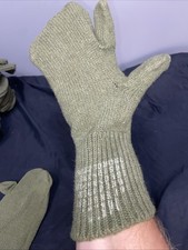 US Military Wool Blend Trigger Finger Mitten Liners SIZE Medium 2 PAIR SET