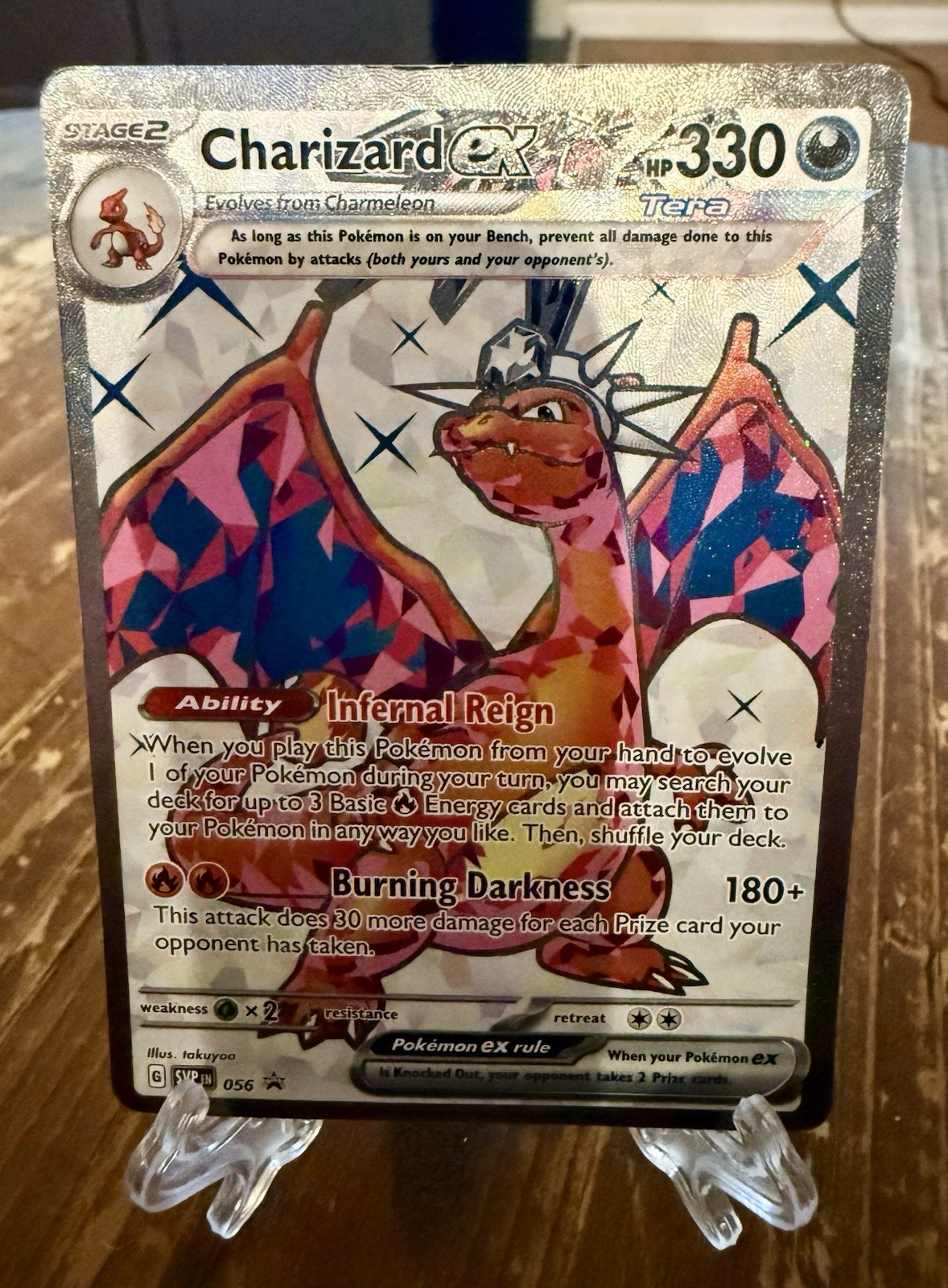 Charizard ex SVP 056 Tera Full Art Holo English Scarlet & Violet Promo
