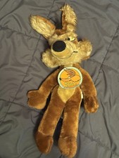 Vintage 1971 Wile E Coyote Plush Warner Bros Mighty Star Looney Tunes 20  Tags