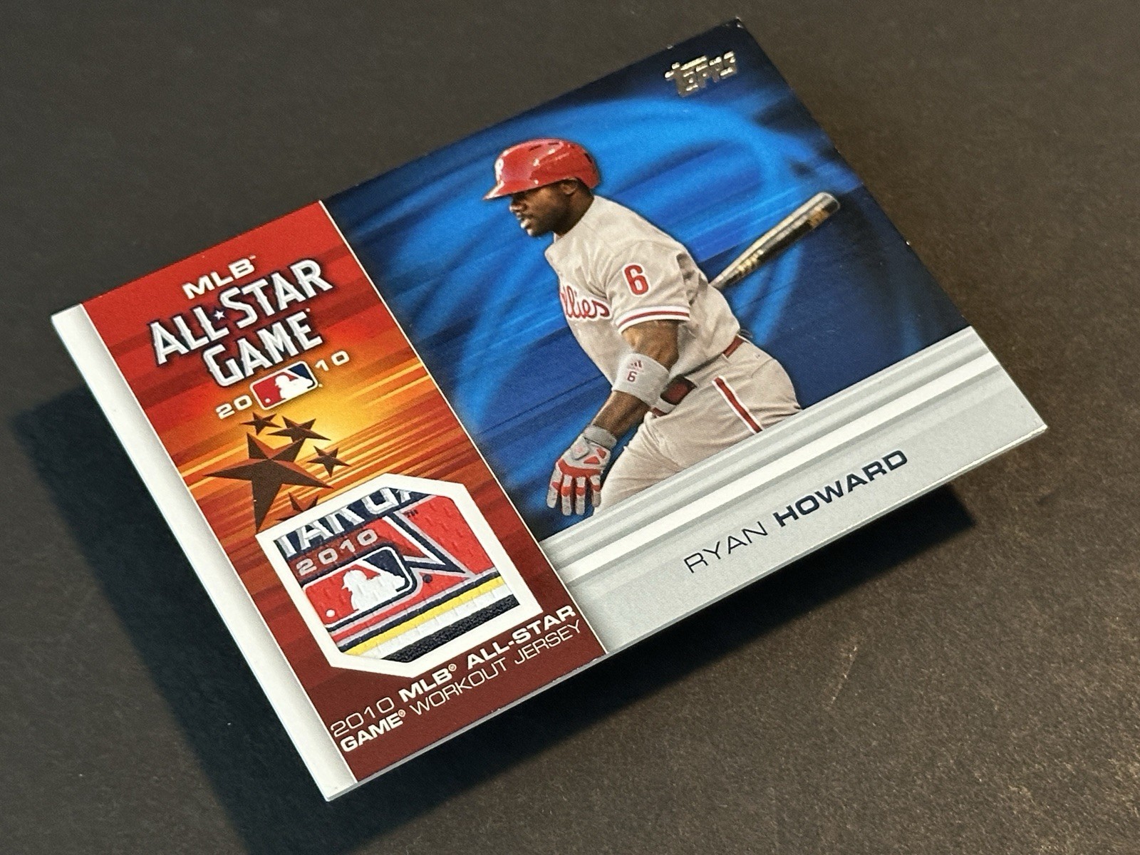 🔥 2010 Topps Update Ryan Howard All-Star Game Laundry Tag LOGOMAN Patch RARE 🔥 view 4