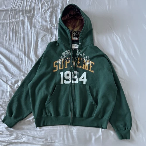 Sweat à capuche zippé Supreme x MM6 Maison Margiela « vert foncé »