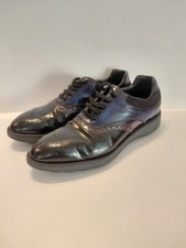 Prada Leather Levitate Brogue Wingtip Oxford Shoes Blue Men’s Prada 9Italy Us 10