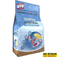 Transitional Fish Food Pellets Wheat Germ Koi Goldfish Cold Weather Feeding New