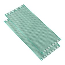 10x22cm Single Sided Universal Printed Circuit Board Green Thickness 1.6mm 2pcs