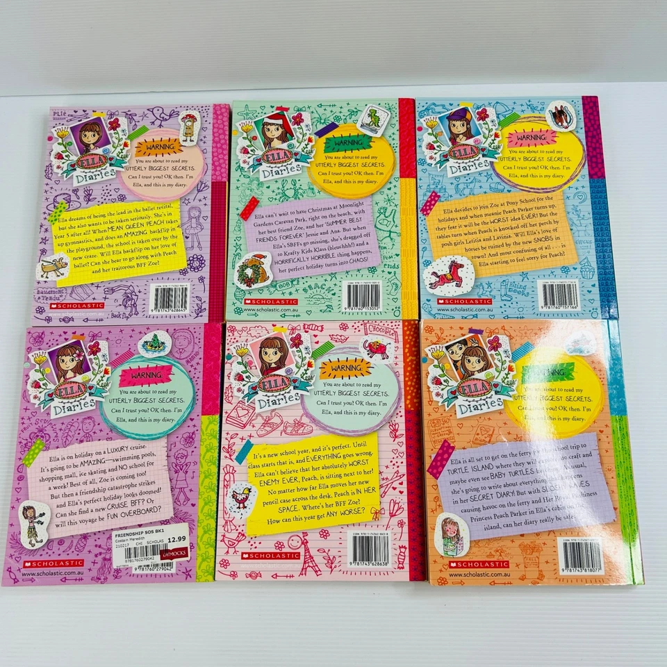 x6 Ella Diaries Book Lot Children's Chapter Books Christmas Chaos Ballet - Image 2 of 4