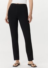 NWT Quince Women’s Ultra-Stretch Ponte Straight Leg Pants In Black Small/Tall