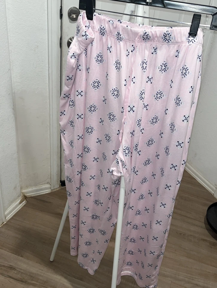 Croft And Barrow 2 piezas poliéster spandex ropa de salón conjunto de pantalones PJ Plus talla 2X Foto 2 de 4