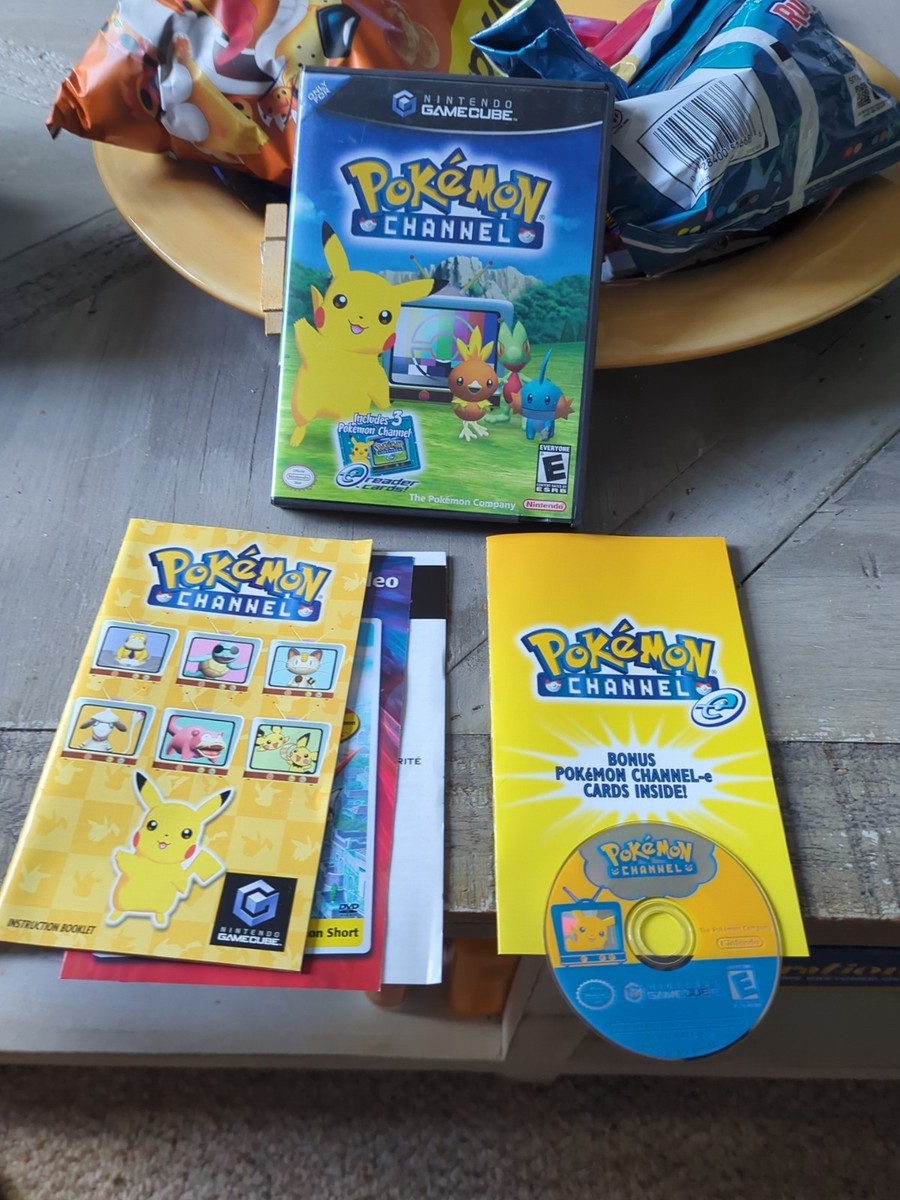 Pokemon Channel w/ E-READER CARDS (Nintendo Gamecube) Complete CIB -  Authentic