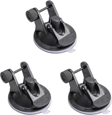 3 Pack Dash Cam Suction Mount Holder Without Rotating Joints Adapter Black 