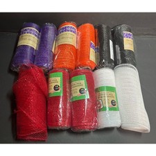 Crafters Square Decorative Mesh Rolls 6x5 yards Lot of 11