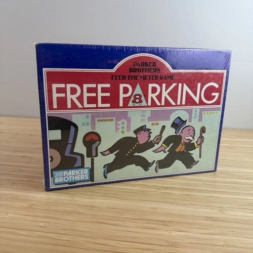 Vintage 1988 Parker Brothers Free Parking Card Board Game - NEW SEALED
