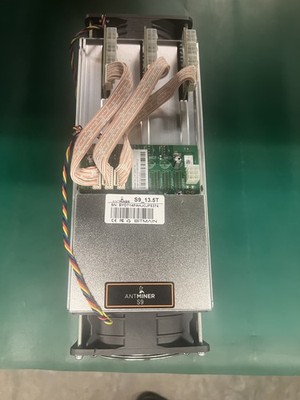 Bitmain Antminer S9 13.5TH/s Bitcoin BTC ASIC Miner Working Barely Used No PSU
