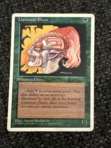 MTG Llanowar Elves 4th Edition Regular Common - Picture 1 of 2