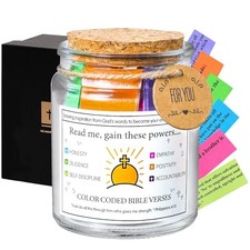 Bible Verse Jar,hristmas Gift Inspirational Scripture Prayerards for Hope  C
