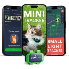 Cat GPS Tracker – Smallest Waterproof Pet Tracking Device with App, Real-Time...
