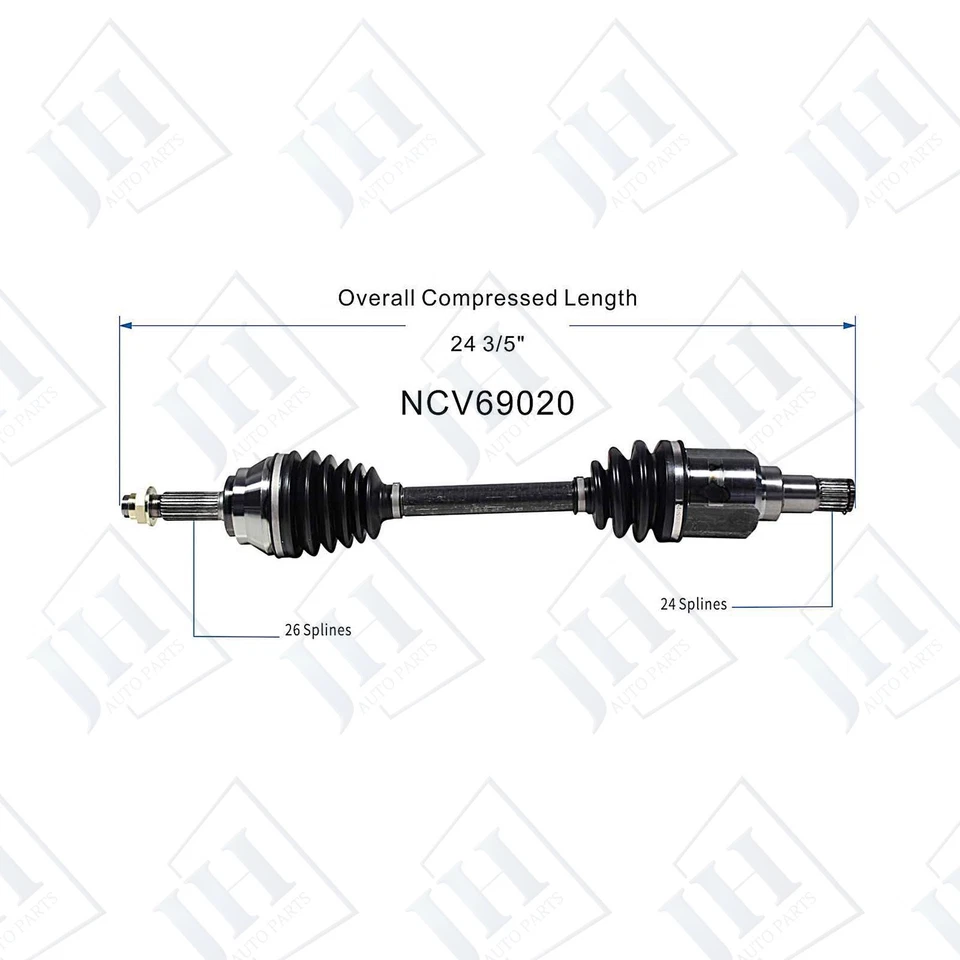 Juego de ejes CV par delantero izquierdo derecho OE para Toyota Prius V 2012-17 tracción delantera 1,8 L Foto 2 de 4