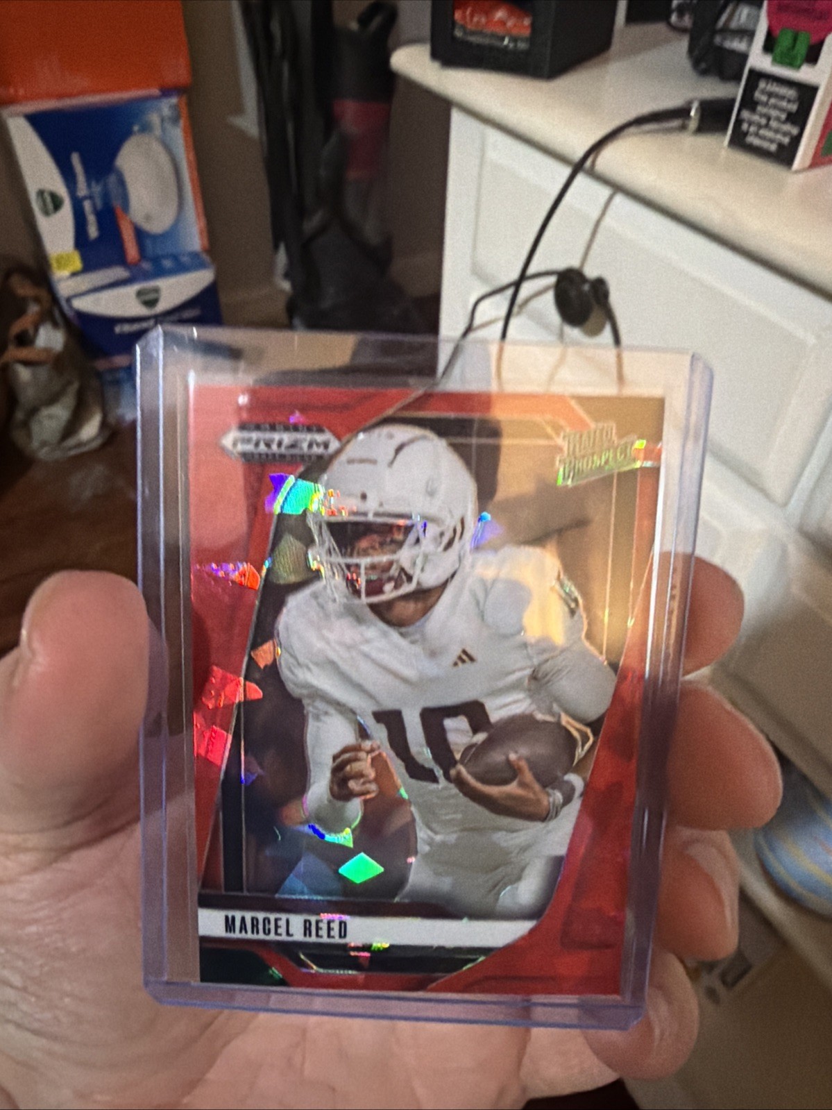 2025 Panini Prizm Draft Picks - Marcel Reed #167 Red Ice Prizm (RC)