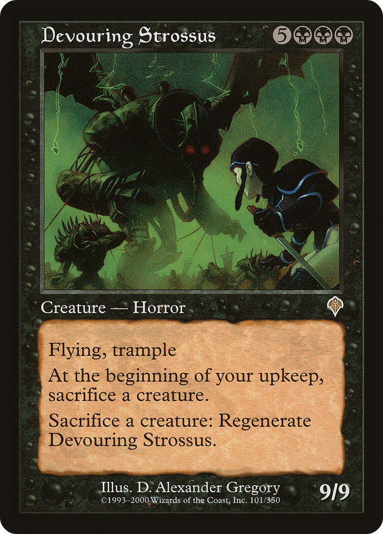 Devouring Strossus #101 (MP) Invasion INV Magic MTG