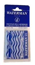 Waterman Fountain Pen Ink Cartridges Florida Blue New In Box 