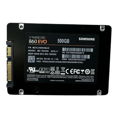 Samsung 860 EVO　MZ-76E500　500GB　8196H Samsung 860 EVO 500 GB 2.5