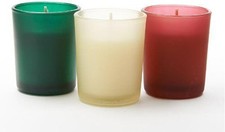 YANKEE CANDLE Simply Home CHRISTMAS PINE/TREATS/MAGIC Votive Candles & Holders