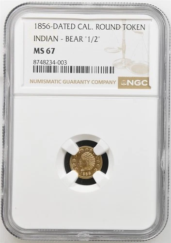 1856 California Fractional Gold — photo from the most recent tracked eBay sale