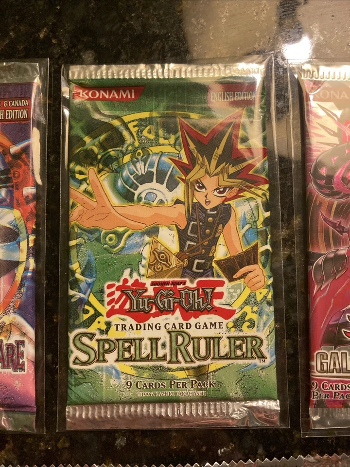 Yugioh Vintage Pack Lote (9 Packs) Spell Ruler, LON, El Dorado, etc. SELLADO/NUEVO Foto 3 de 4