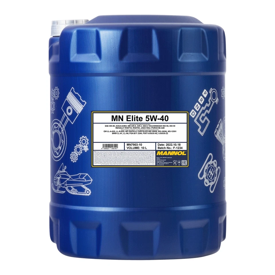10 Liter MANNOL 5W-40 ELITE Motoröl