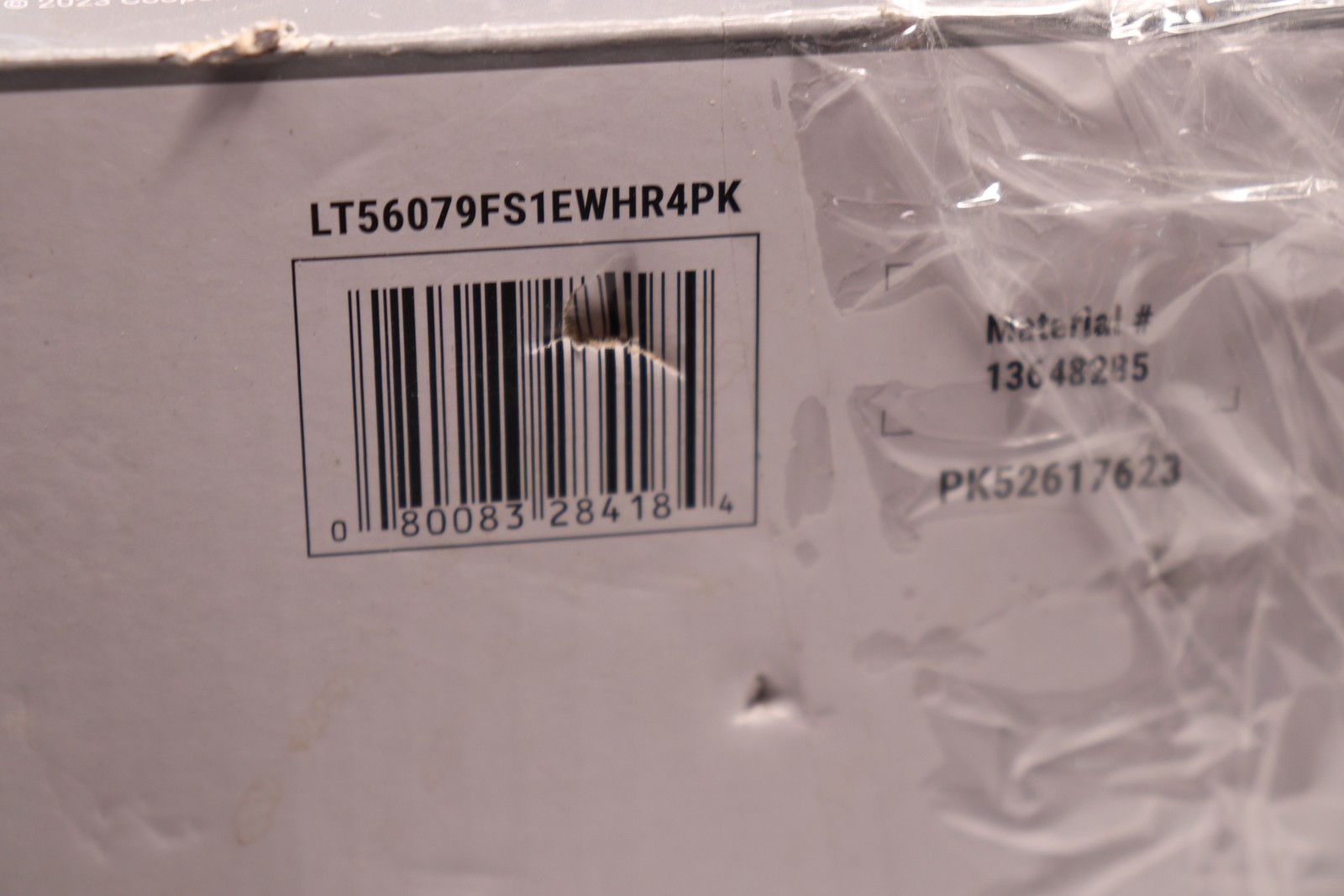 (4-Pk) Halo LT LED Retrofit Module With Baffle Trim 5CCT 750lm 5/6"