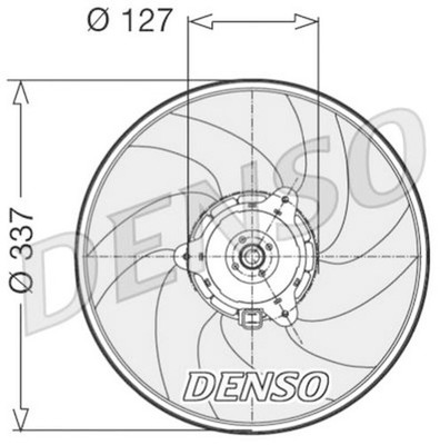 DENSO Radiator Fan For ALFA ROMEO 33 BMW PEUGEOT 306 405 I II 605 82-15 125371